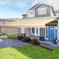 AECOJOY Manual Retraction Slope Patio Awning