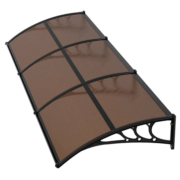 Awnings for Door Entrance, 38 x 117 in, Exterior Front Door Window Awnings with Drainage
