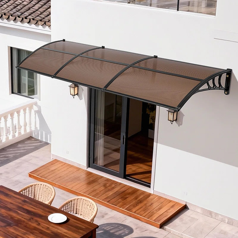 Awnings for Door Entrance, 38 x 117 in, Exterior Front Door Window Awnings with Drainage