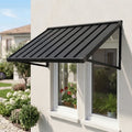 Powder-coated Metal Frame Standing Seam Fixed Window Awning All